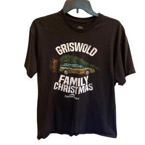 National Lampoons Christmas Vacation Griswold Family Christmas T-Shirt Black L C